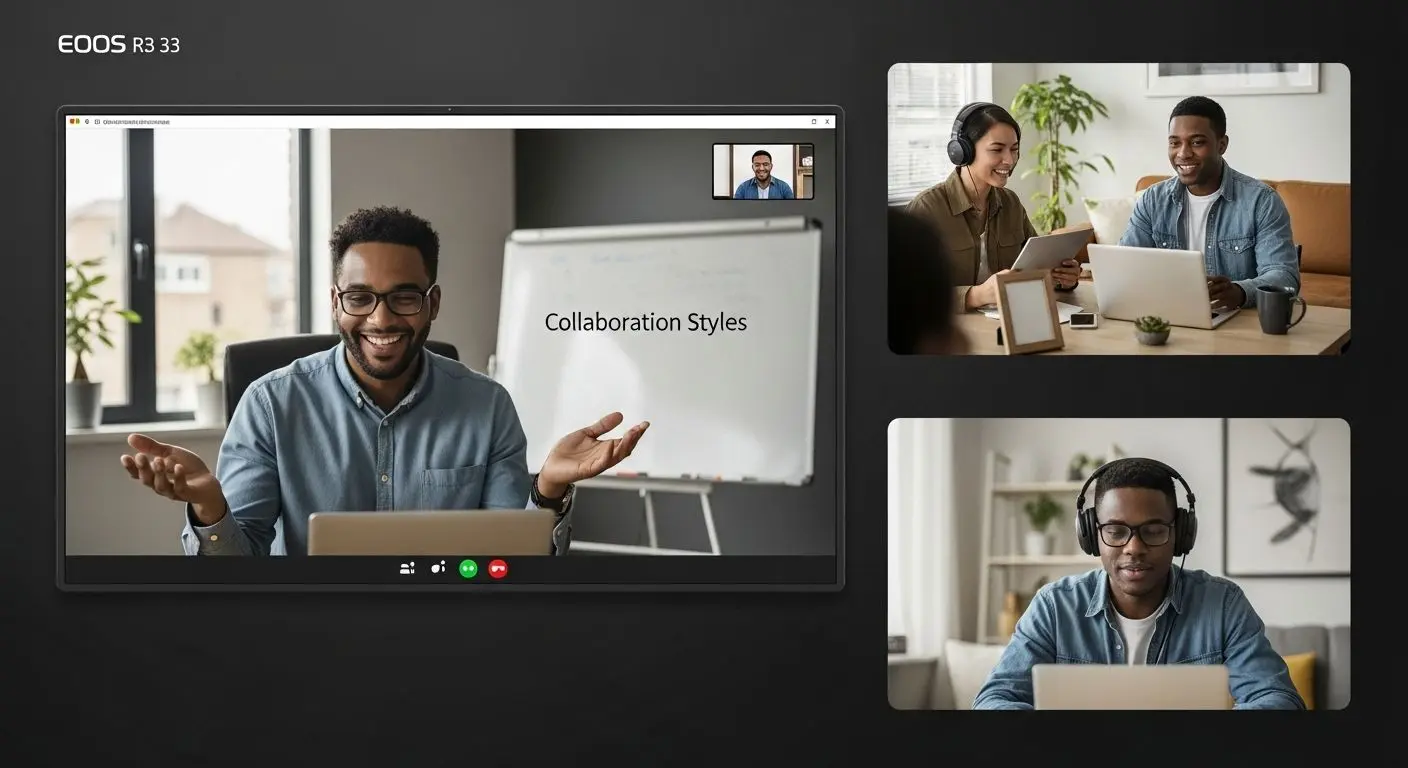 virtual team collaboration meeting