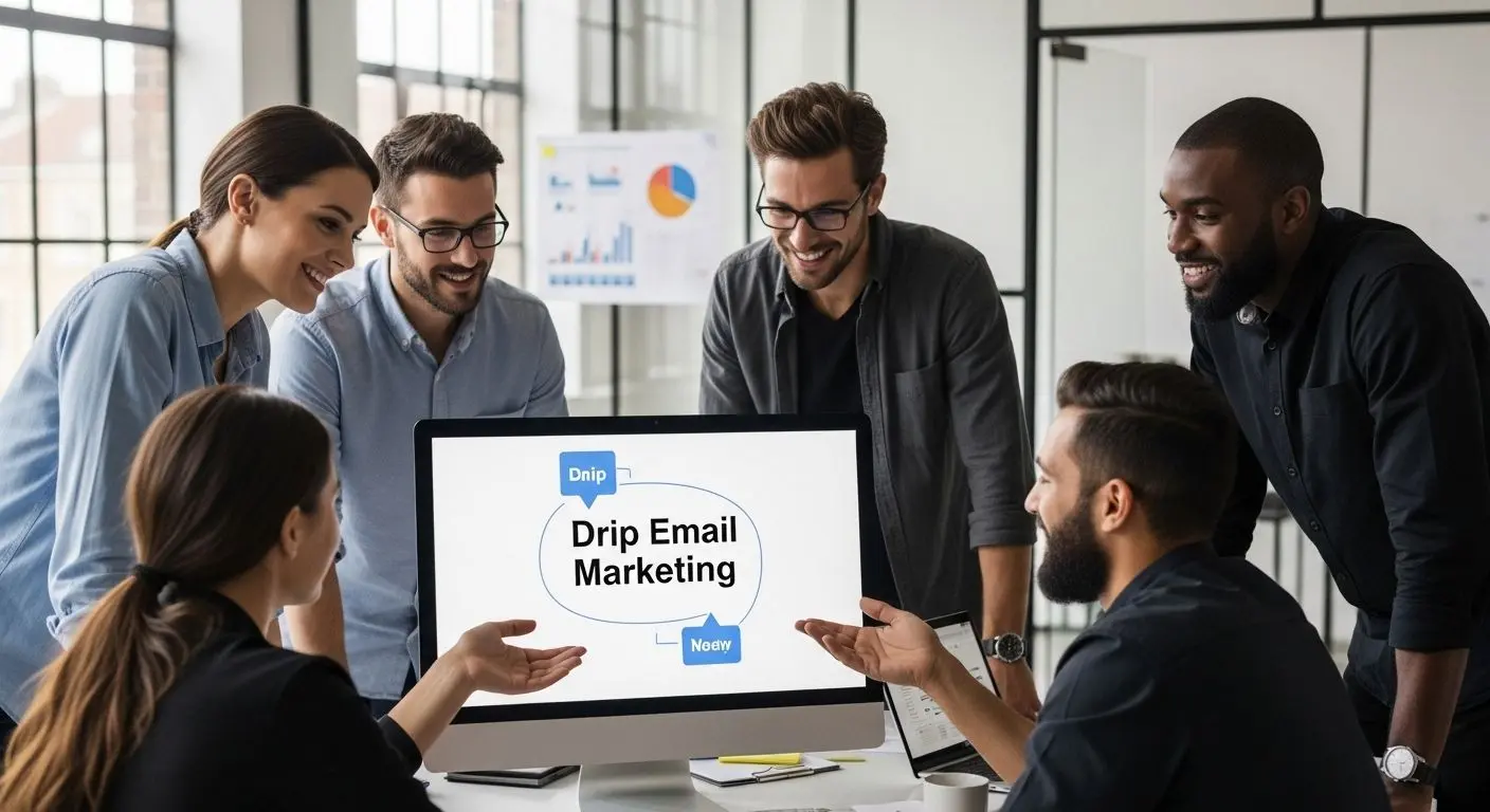drip email marketing teamwork