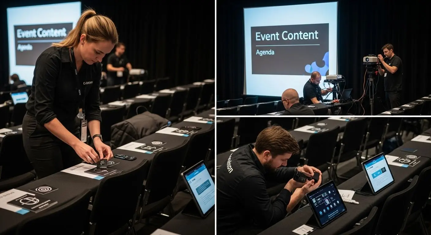 event content workshop setup