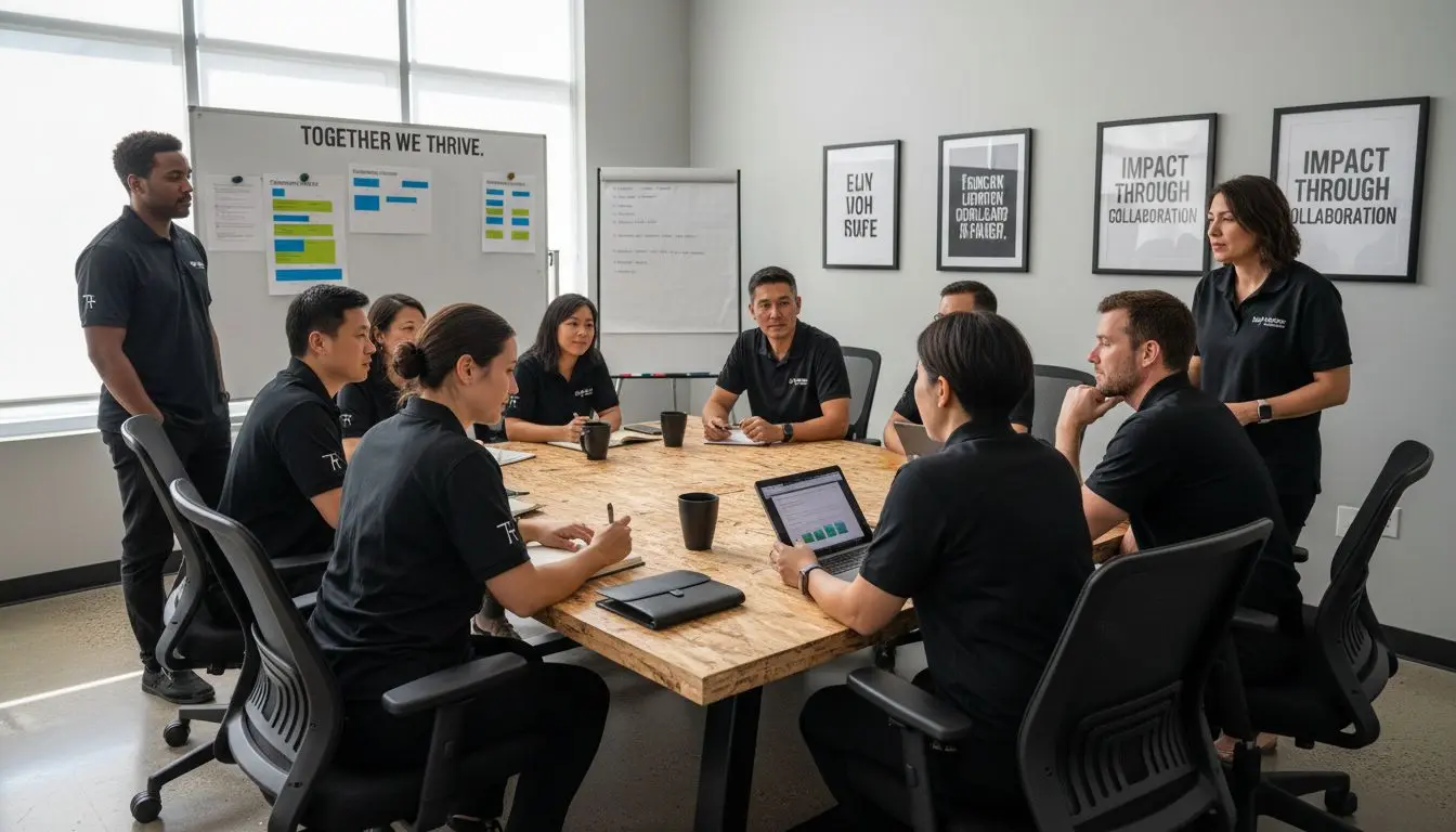 engaged volunteer team