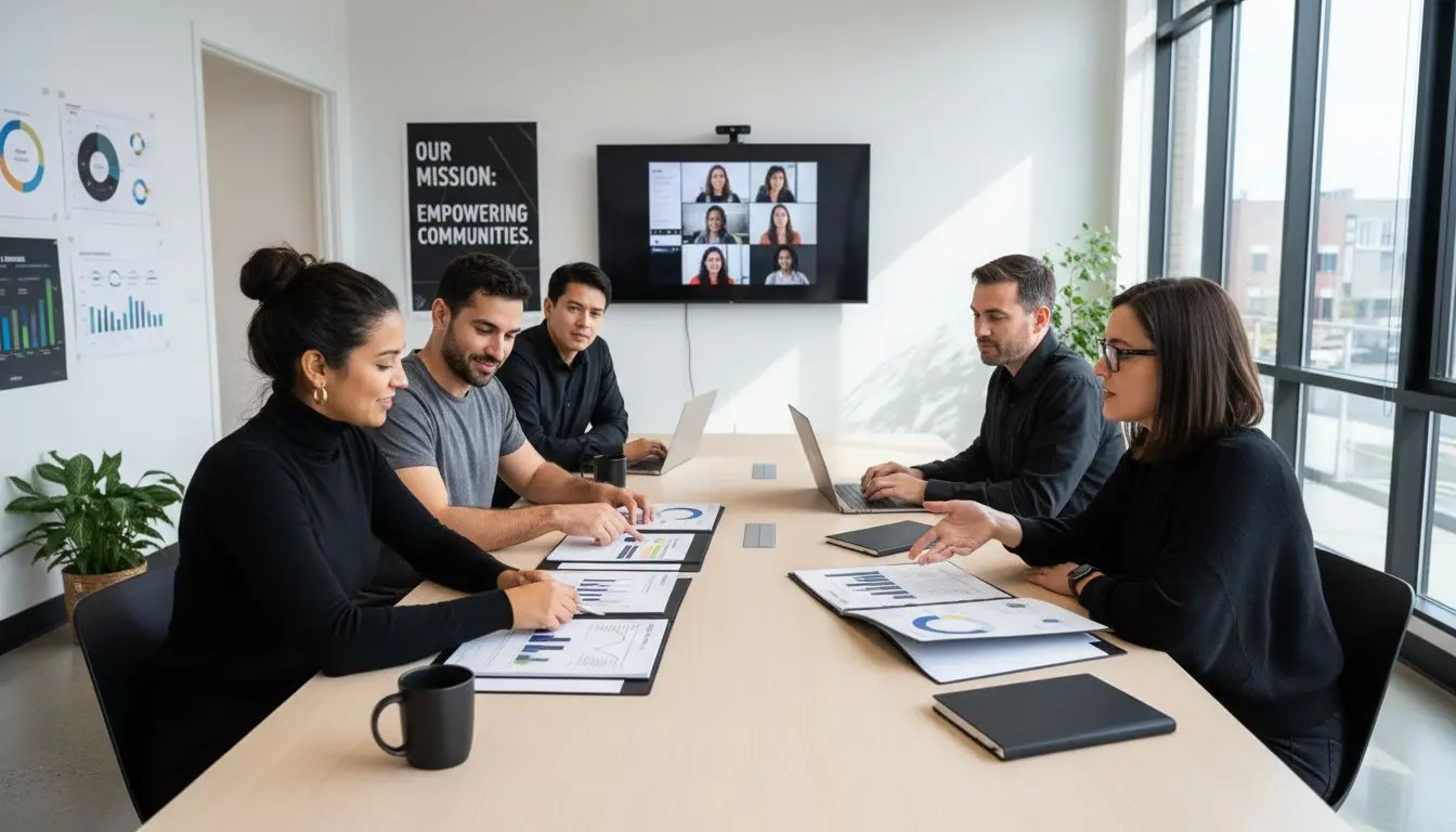 nonprofit marketing team