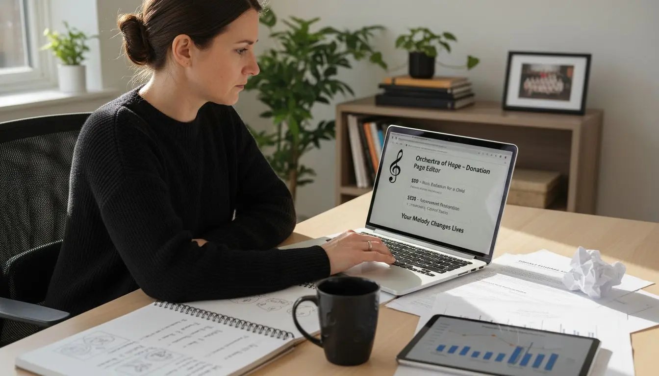 custom donation page design