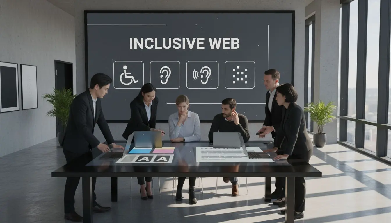 Team discusses accessible website design