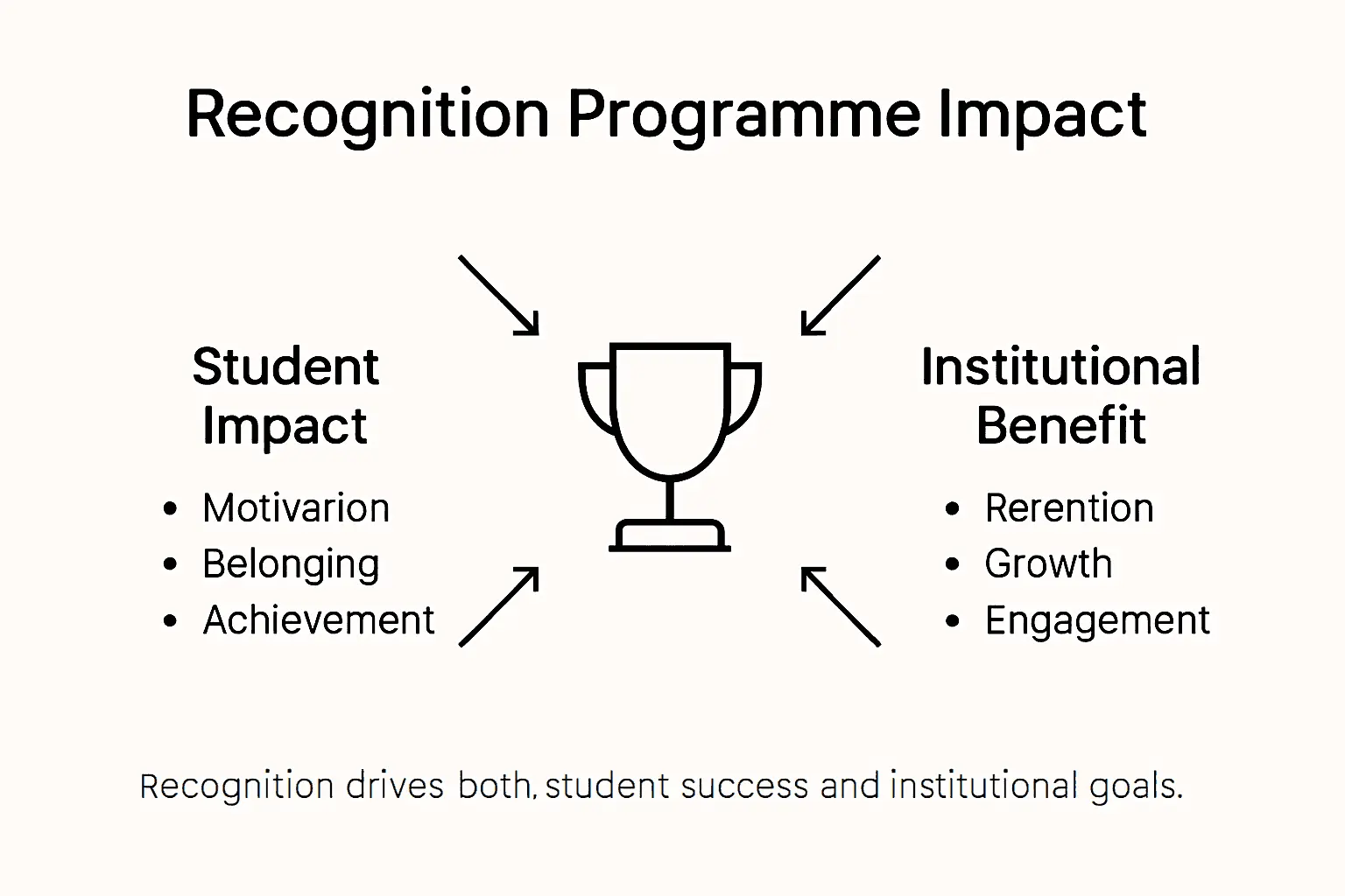 Infographic displaying recognition programme impact