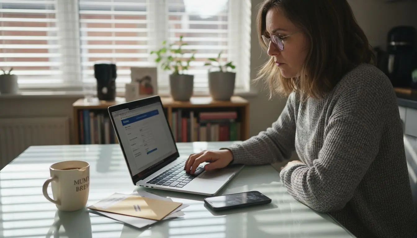 Woman making secure credit card payment online