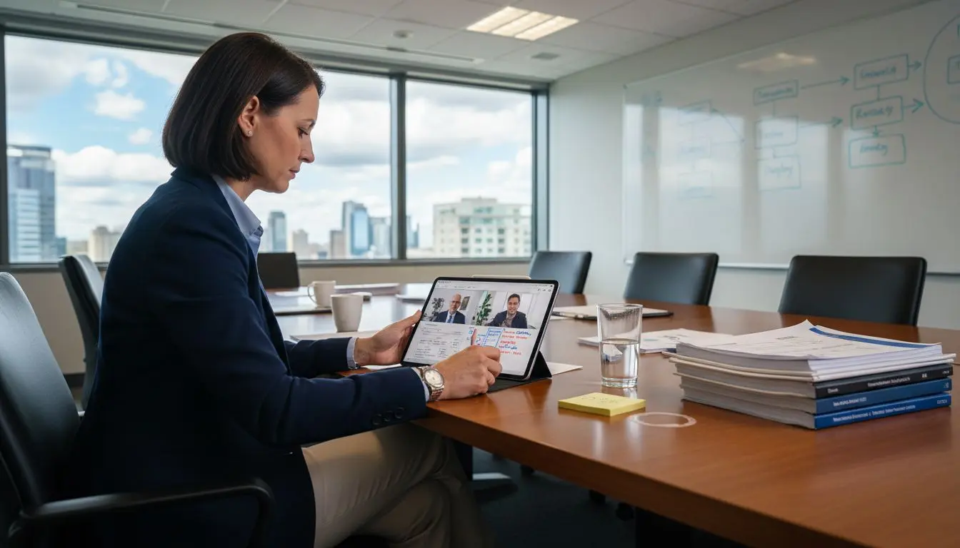 Board member participates in virtual governance session