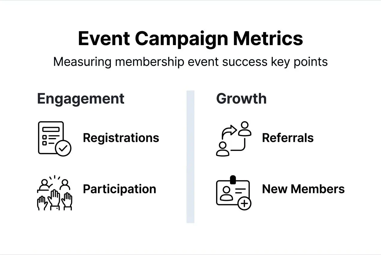 Infographic outlining event marketing KPIs