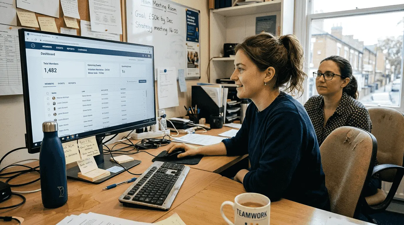 Staff testing intuitive CRM interface
