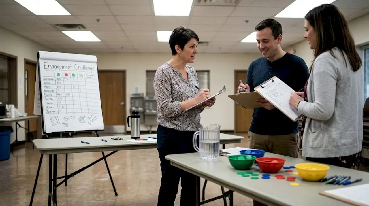 Members playing event gamification networking game