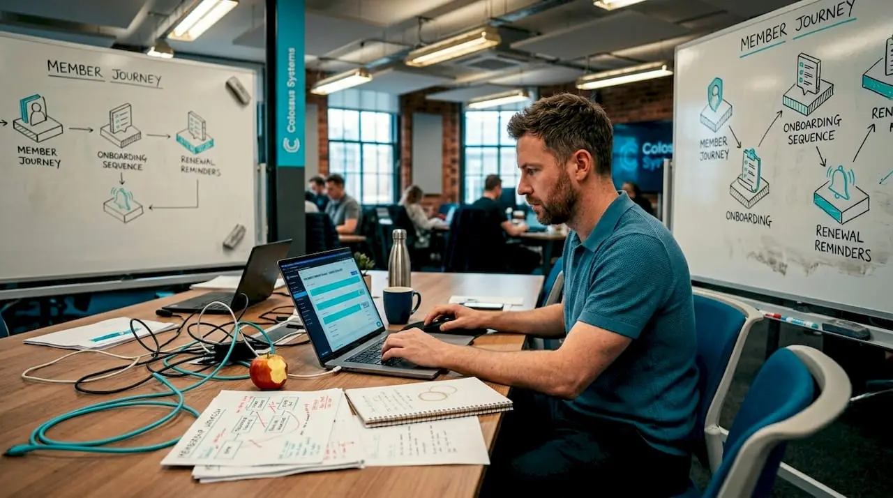 Coordinator uses CRM to automate workflows