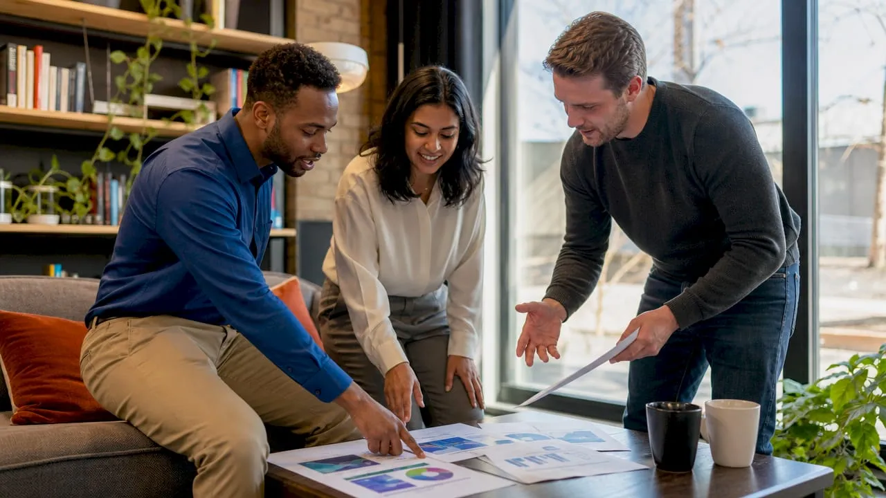 Team reviewing UK membership churn benchmarks