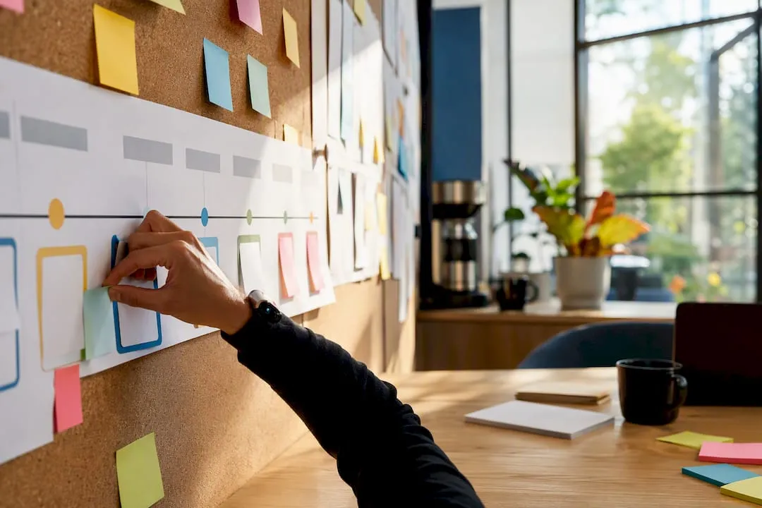 Hand adjusting membership journey roadmap