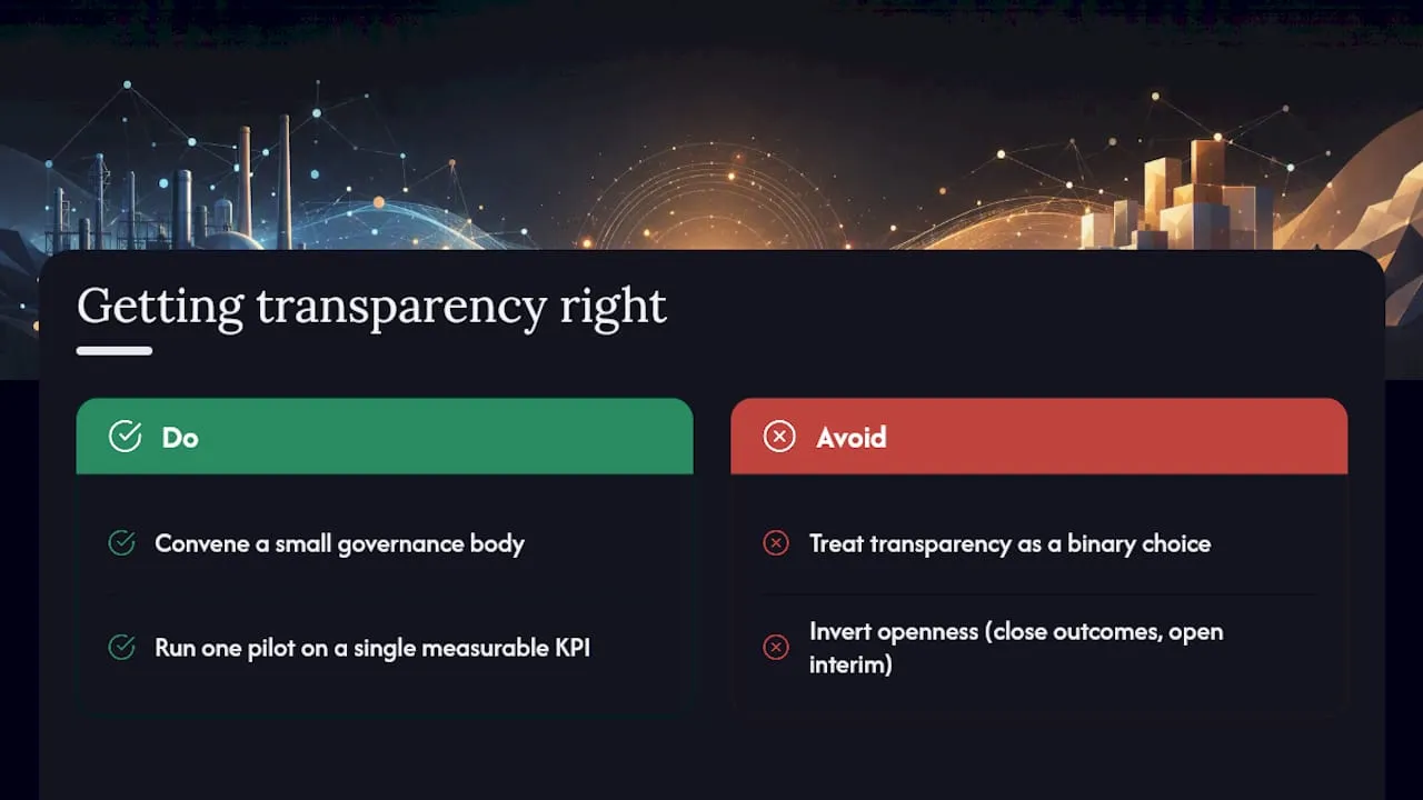 A publisher's take on getting transparency right — overview diagram