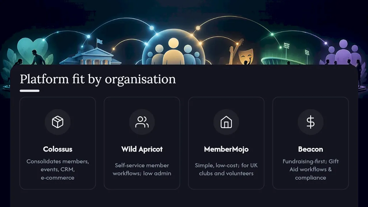 What Colossus and the other listed platforms actually offer — overview diagram