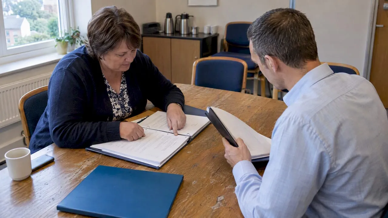 Volunteers reviewing association audit controls