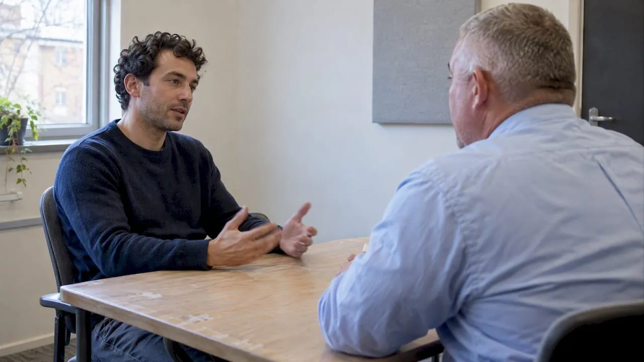 Candidate sharing evidence in an assessment interview
